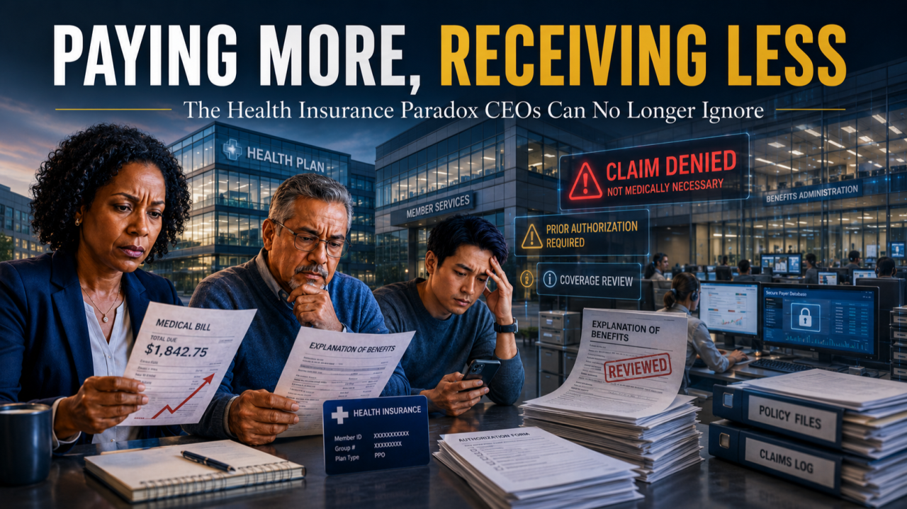 Paying More, Receiving Less: The Health Insurance Paradox CEOs Can No Longer Ignore