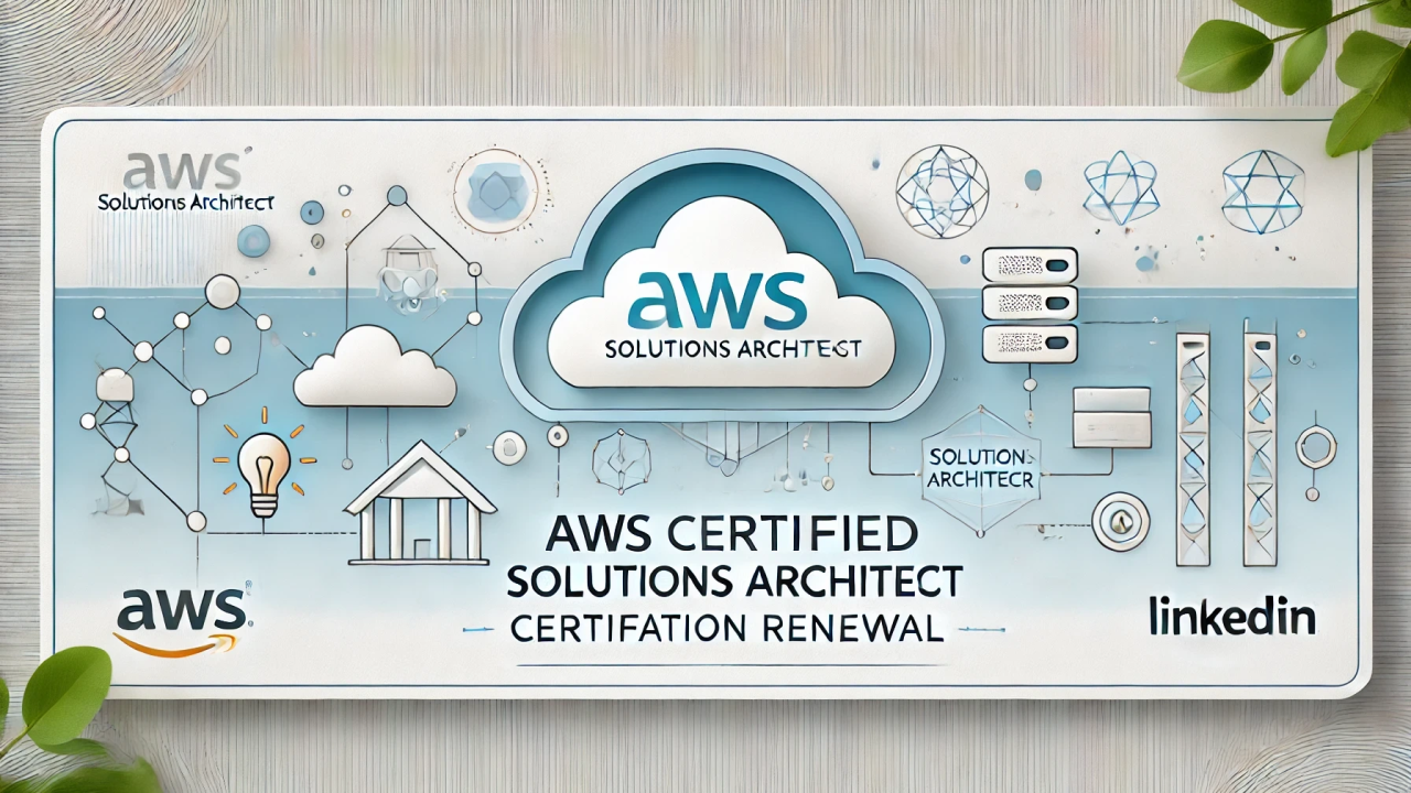 AWS Architect Cert Renewal Journey AWS Architect Cert Renewal Journey