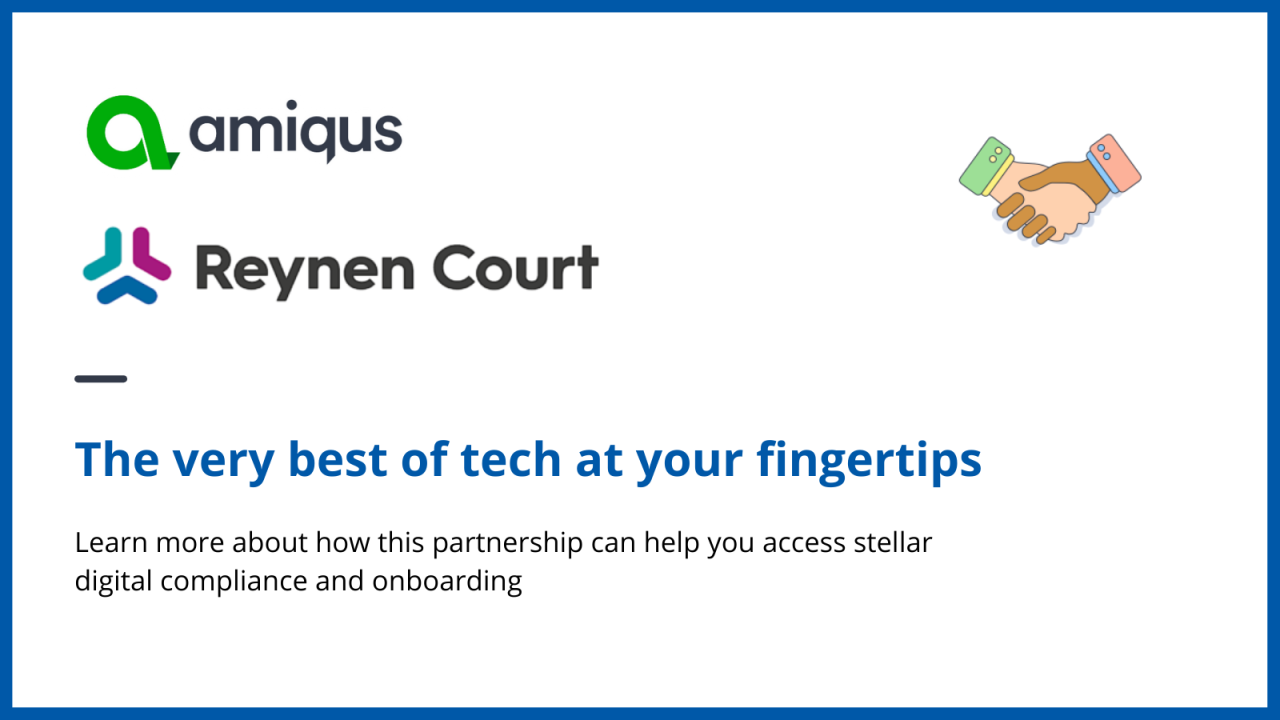 Amiqus and Reynen Court enter a partnership Amiqus and Reynen Court enter a partnership