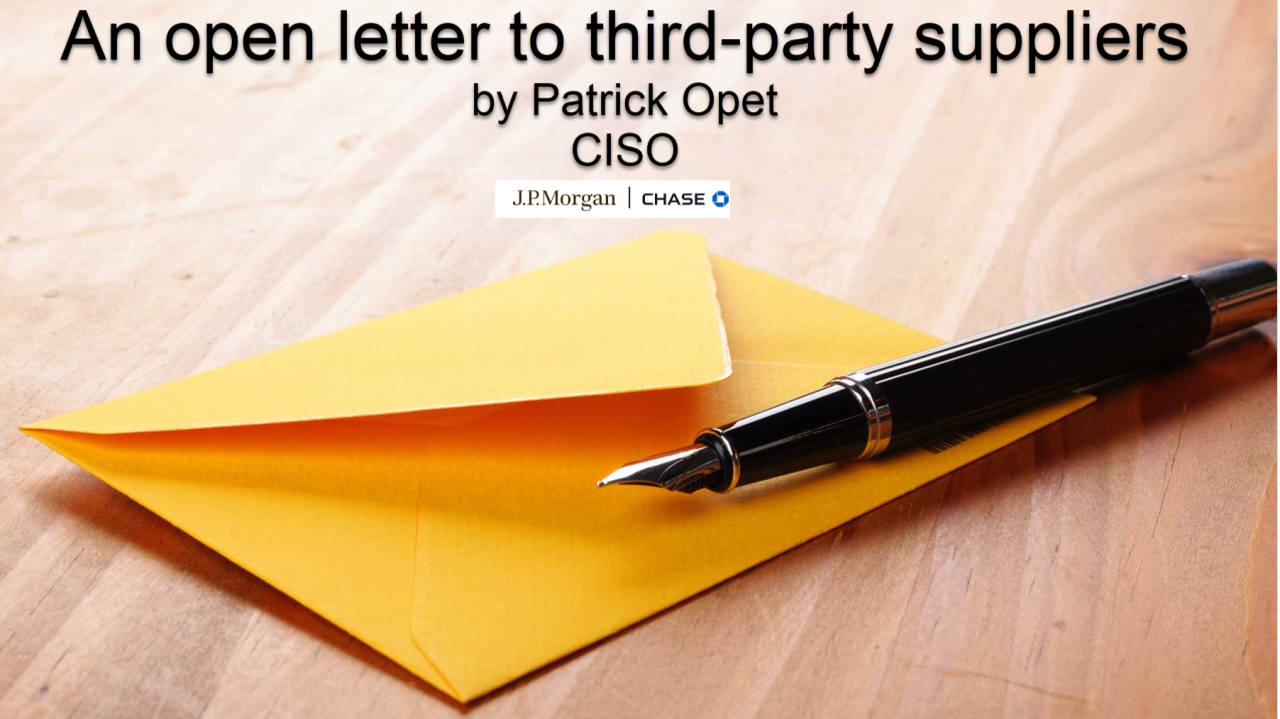 Why JPMorgan Chase's CISOs Warning Demands Industry-Wide Action