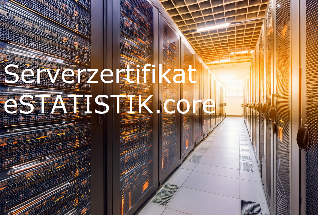 Neues Serverzertifikat eSTATISTIK core Neues Serverzertifikat eSTATISTIK core