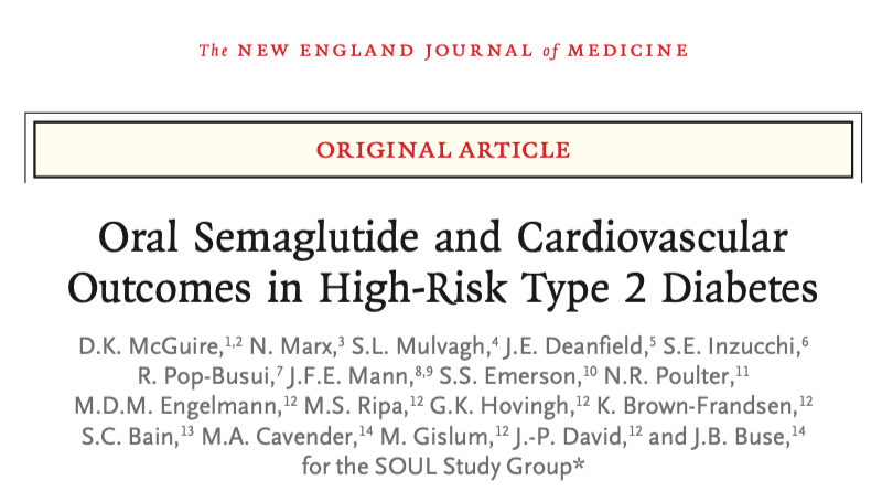 soul trial oral semaglutide cardiovascular outcomes 2024 results nejm 2025 Cardiovascular with by severity of chronic kidney disease in type 2 diabetes: the soul trial oral semaglutide cardiovascular