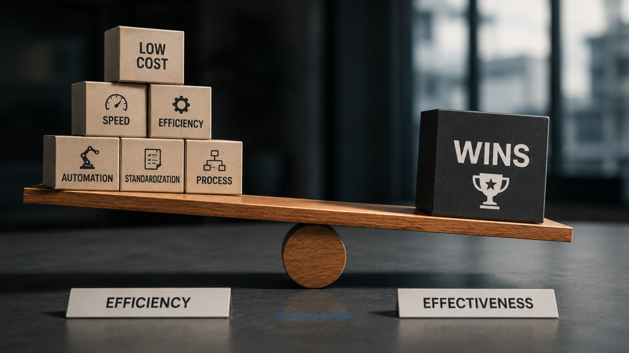 Efficiency vs Effectiveness