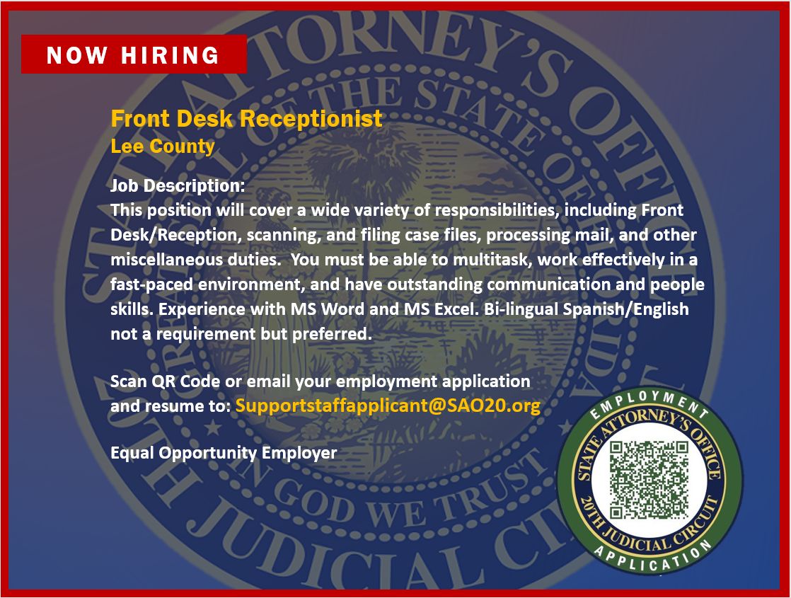 Office of the State Attorney 20th Judicial Circuit Florida posted on Office of the State Attorney 20th Judicial Circuit Florida posted on