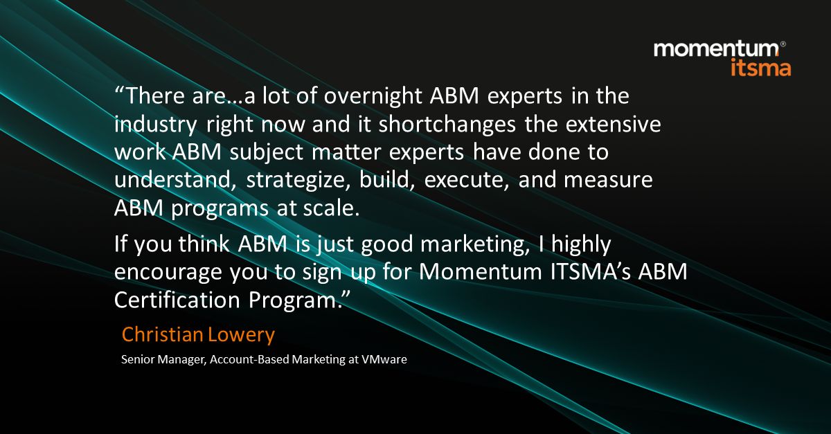 Momentum ITSMA on LinkedIn: #abmcertification #abmtraining #abm Momentum ITSMA on LinkedIn: #abmcertification #abmtraining #abm