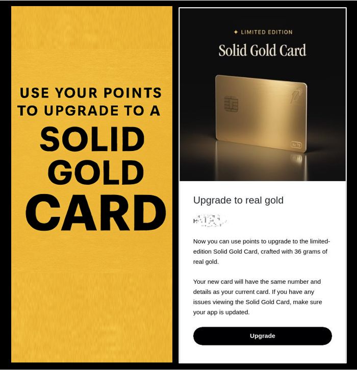 limited edition gold card 24k Plated Kuriboh Metal Ingot 0.2 thick Robinhood's Solid Gold Credit Card: