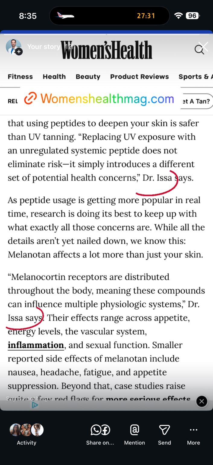 melanotan alternative Fun Fact Friday II doesn't actually create melanin it stimulates your body to produce more of it, which is why users often tan faster in the sun or tanning beds Melanotan II: Tanning injections, nasal