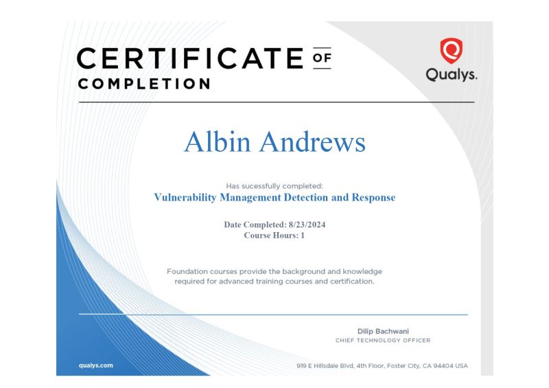 Albin Andrews on LinkedIn: #cybersecurity #vulnerabilitymanagement # Albin Andrews on LinkedIn: #cybersecurity #vulnerabilitymanagement #