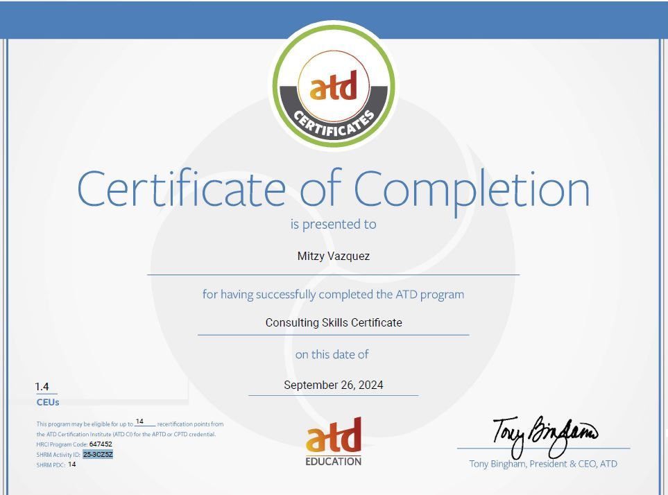 Mitzy Vazquez on LinkedIn: I m happy to share that I ve obtained a new Mitzy Vazquez on LinkedIn: I m happy to share that I ve obtained a new