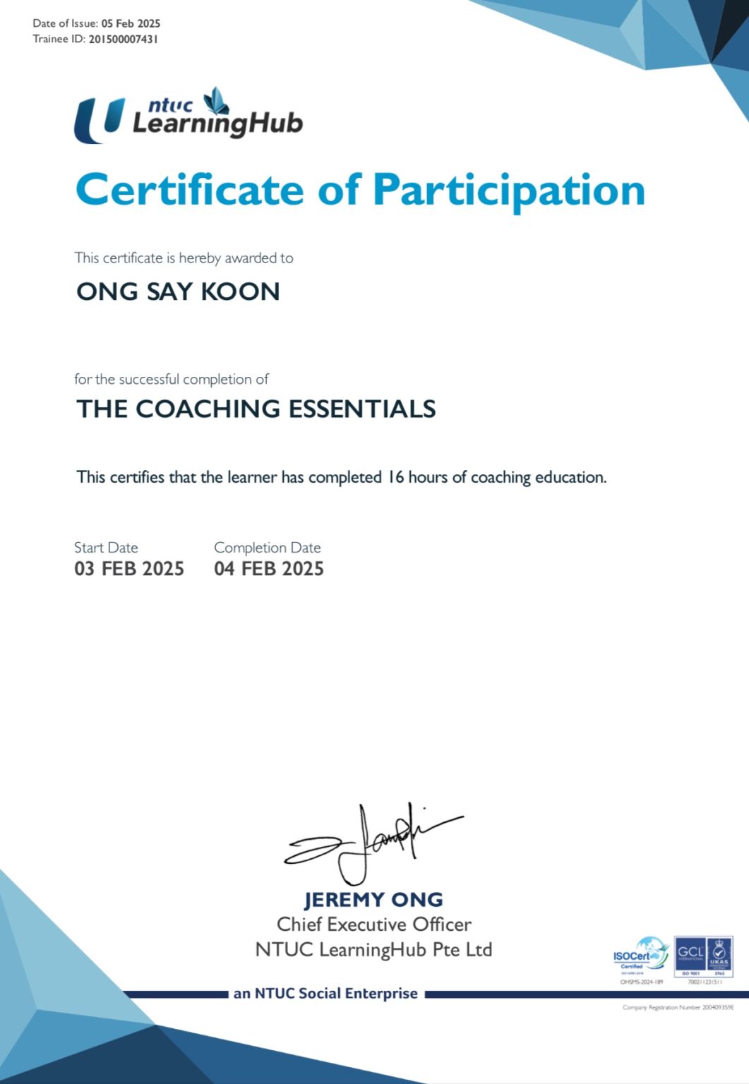 Adrian Ong on LinkedIn: My 1st certification for 2025 Was kind of Adrian Ong on LinkedIn: My 1st certification for 2025 Was kind of