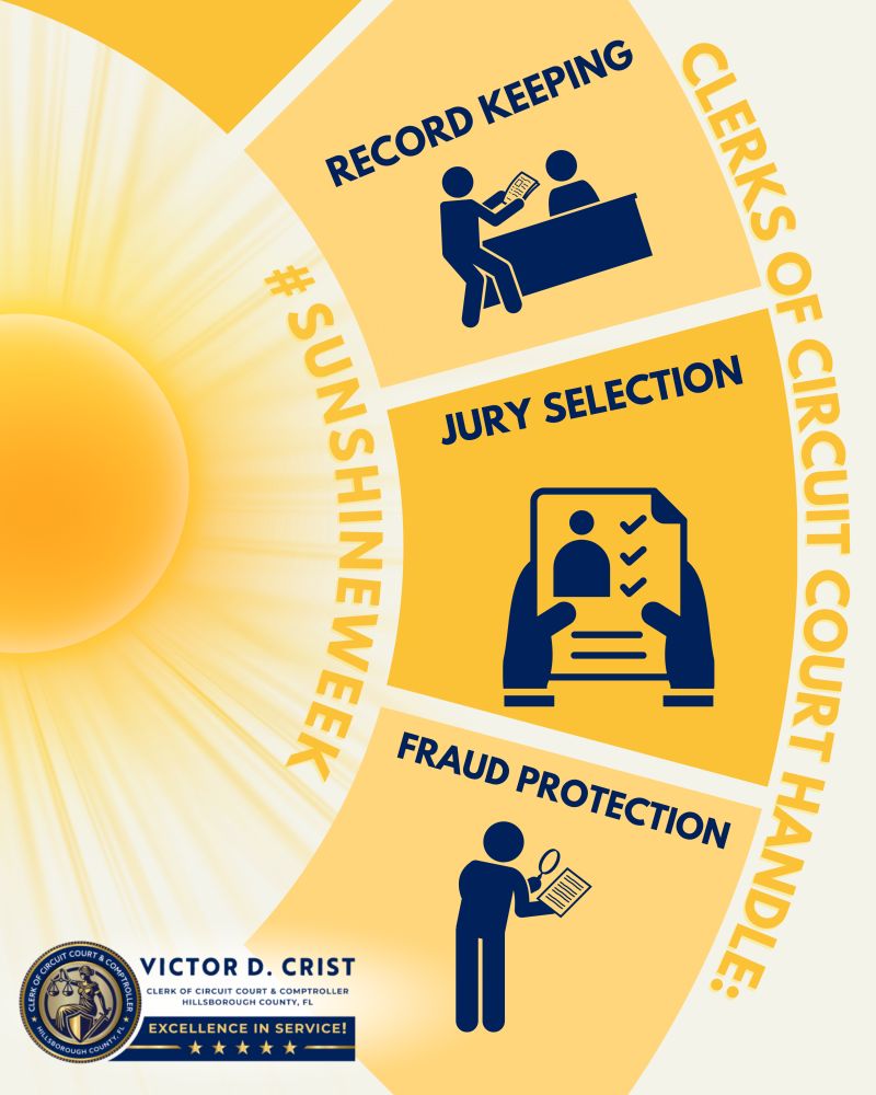 Hillsborough County Clerk of Circuit Court and Comptrollers helps play Hillsborough County Clerk of Circuit Court and Comptrollers helps play