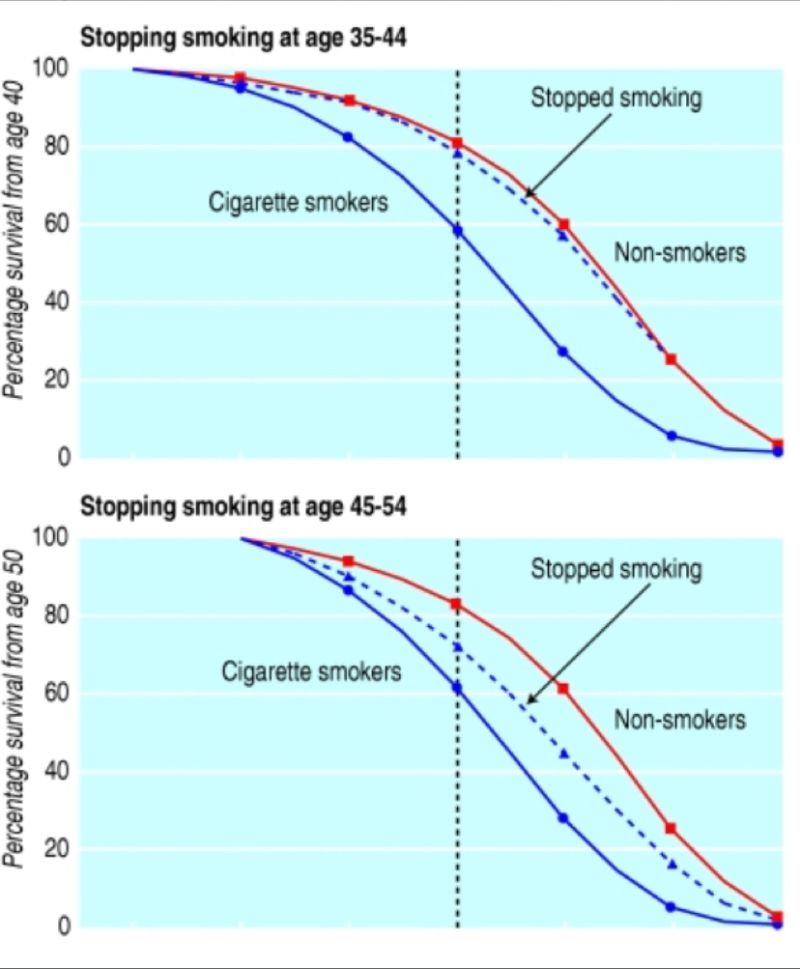 cigarette smokers life expectancy Who's smoking now, and why it matters Encouraging physical activity for smokers: