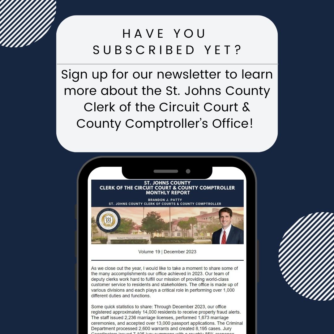 St Johns County Clerk of the Circuit Court County Comptroller on St Johns County Clerk of the Circuit Court County Comptroller on