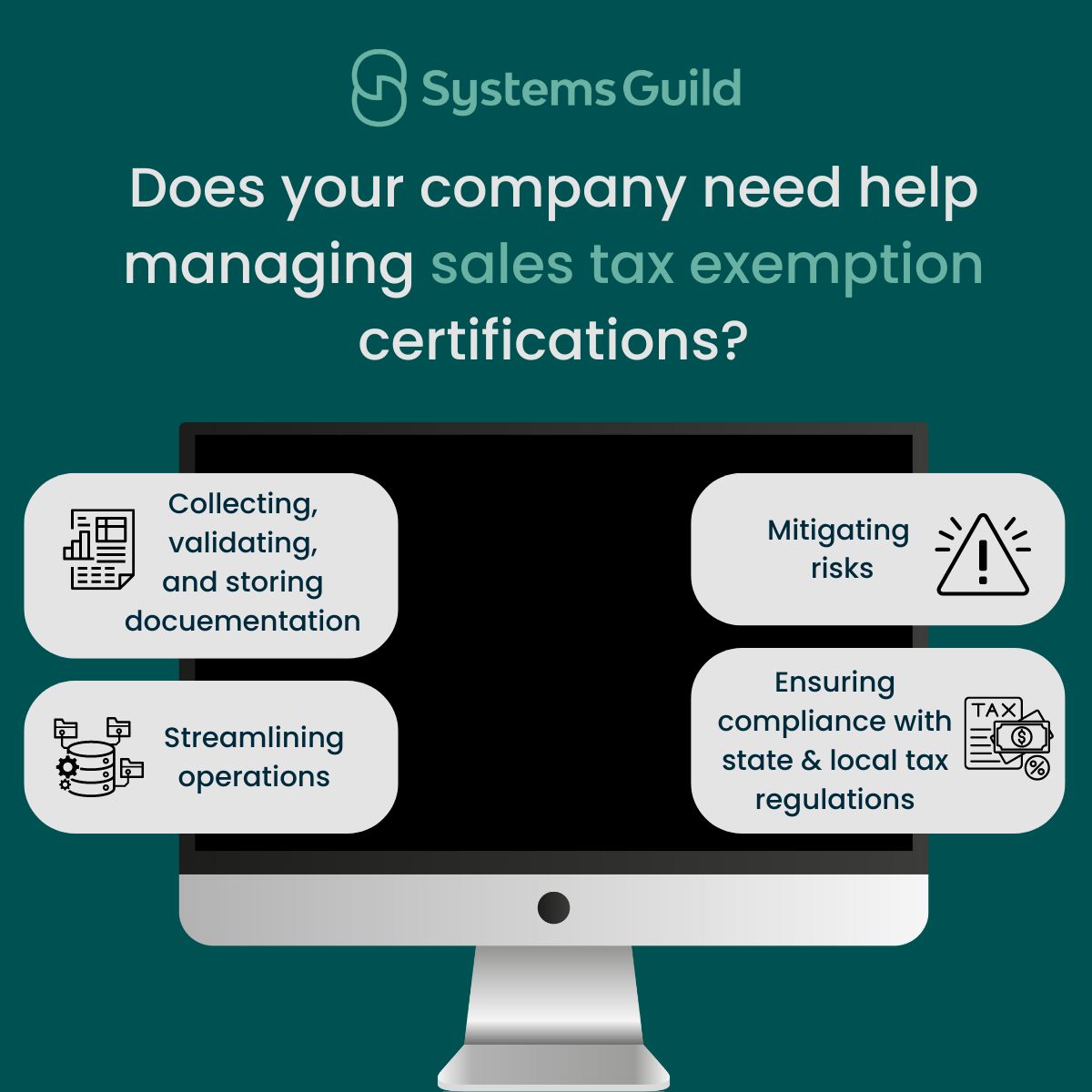 #tax #retail #taxsolutions #taxexemption #salestax Systems Guild #tax #retail #taxsolutions #taxexemption #salestax Systems Guild
