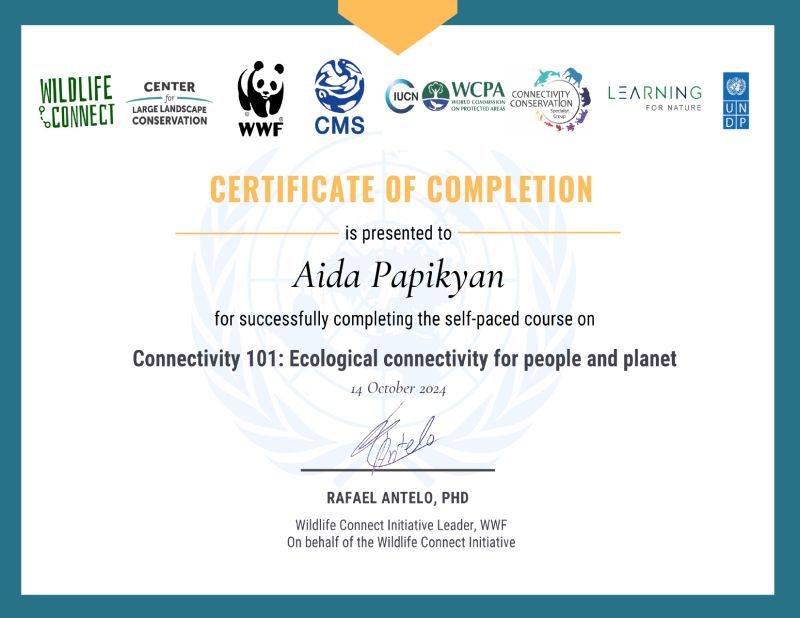 Aida Papikyan on LinkedIn: I received a certificate in Ecological Aida Papikyan on LinkedIn: I received a certificate in Ecological