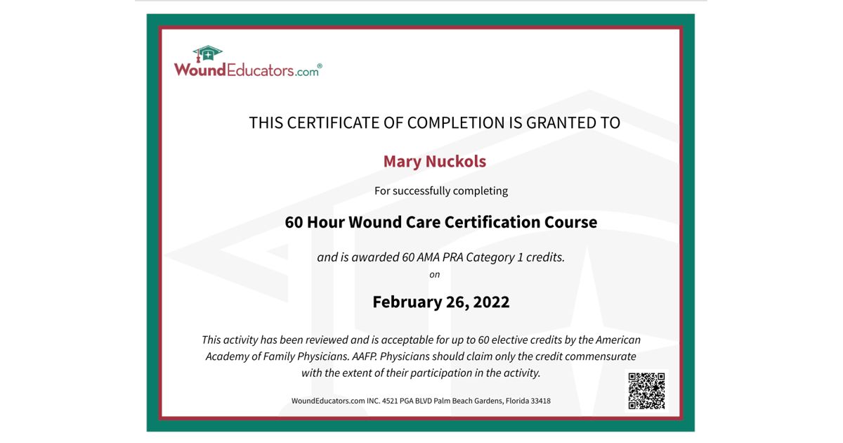 Mary A Nuckols BSN MSN APRN FNP C CCM WCC on LinkedIn: Completed Mary A Nuckols BSN MSN APRN FNP C CCM WCC on LinkedIn: Completed