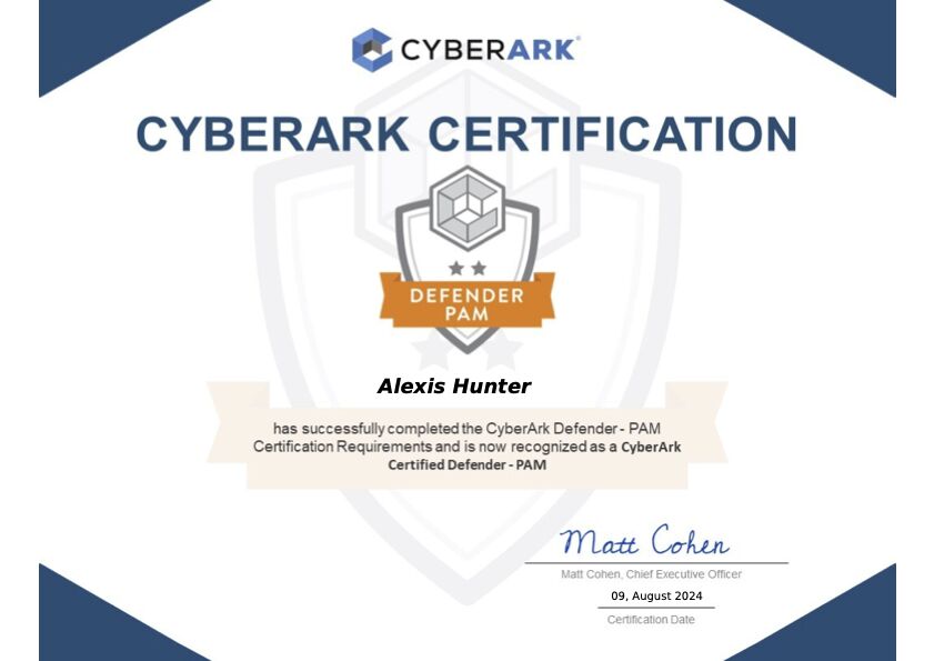 I am happy to share that I #39 ve obtained a new certification: CyberArk I am happy to share that I #39 ve obtained a new certification: CyberArk