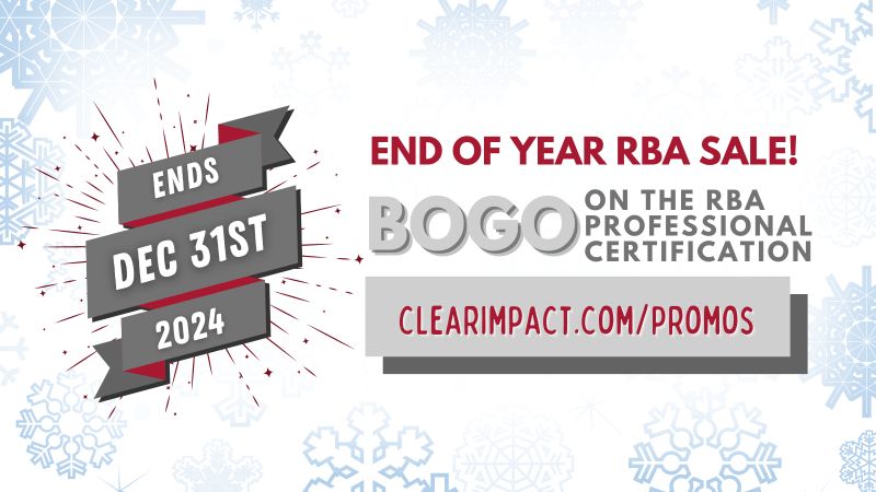 Clear Impact on LinkedIn: RBA Professional Certification End of Year Clear Impact on LinkedIn: RBA Professional Certification End of Year