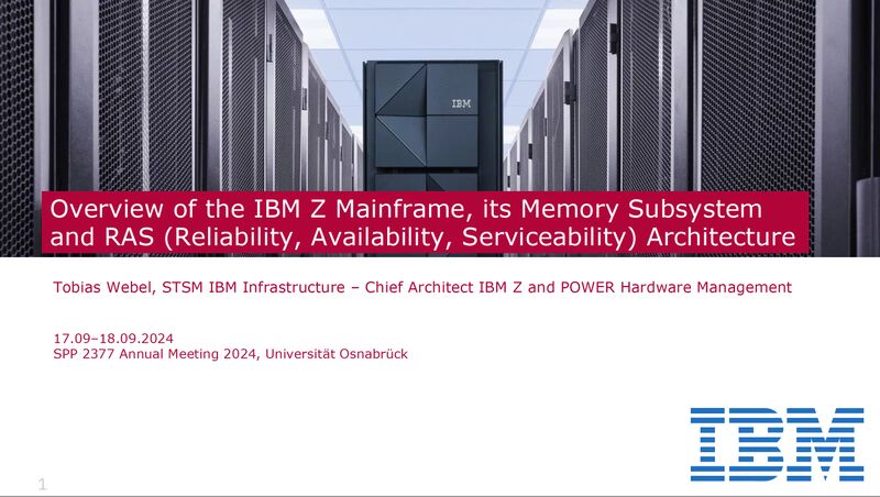 What a privilege to hold a keynote about the “IBM Z What a privilege to hold a keynote about the “IBM Z