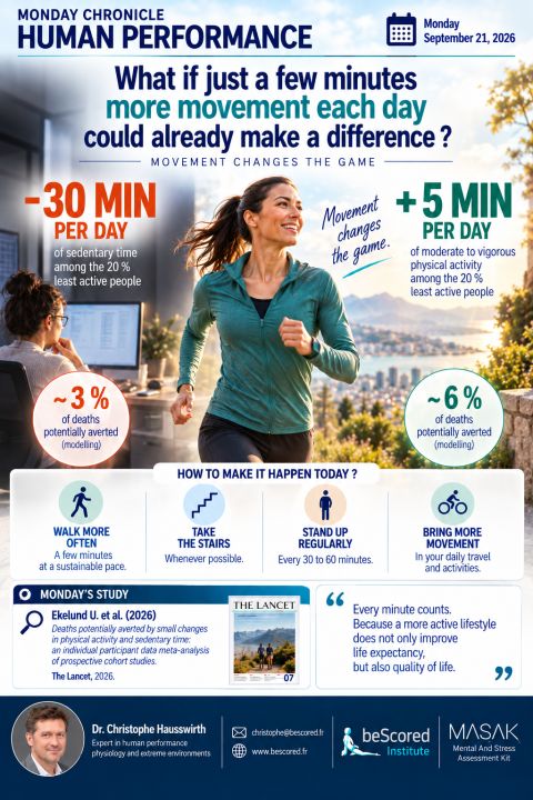 What if just 5 more minutes of movement a day could already make a difference?