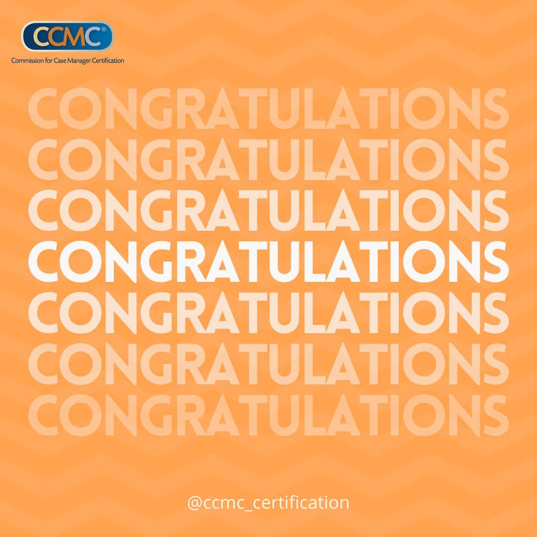 Congratulations to everyone who passed the CCM exam this month Your Congratulations to everyone who passed the CCM exam this month Your