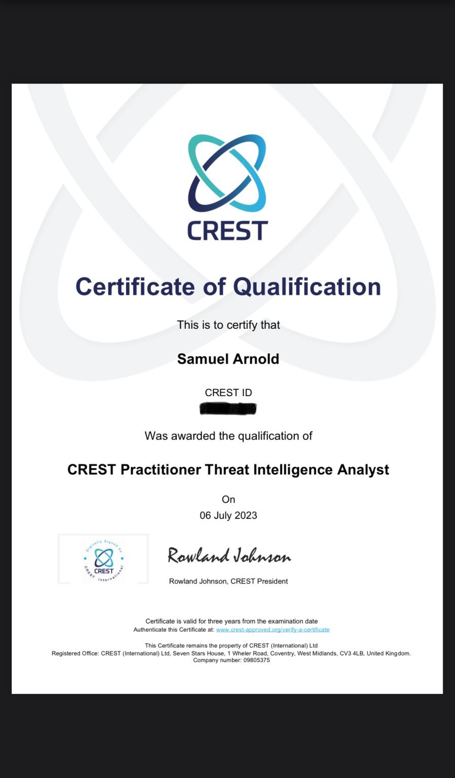 Sam Arnold Doogan on LinkedIn: #cti #threatintelligence #crest Sam Arnold Doogan on LinkedIn: #cti #threatintelligence #crest