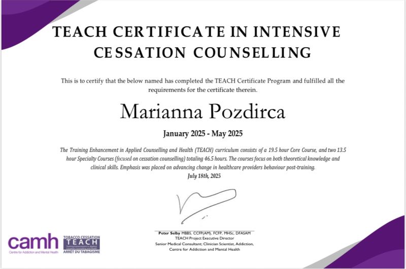 tobacco cessation certification training Prevention & < Somerset County Health DepartmentSomerset County Health Department One of my most rewarding