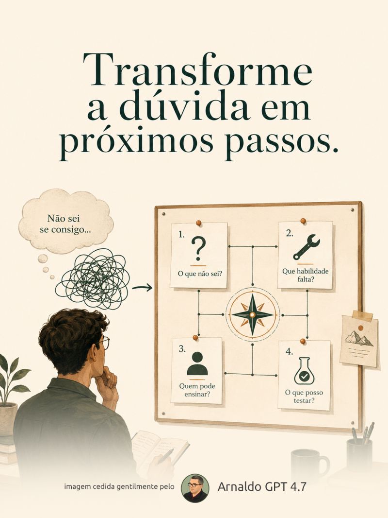 Em vez de ignorar a insegurança, use a informação que ela traz