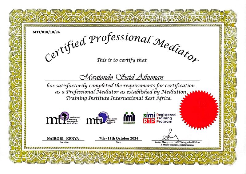 Mwatondo Athman on LinkedIn: I am delighted to officially become a Mwatondo Athman on LinkedIn: I am delighted to officially become a