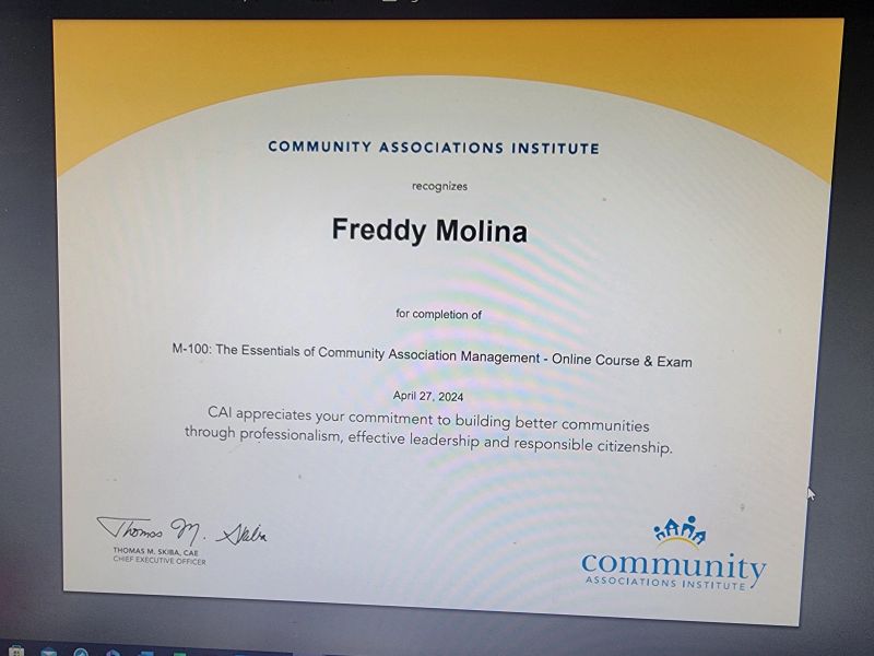 Freddy Molina on LinkedIn: Making progress towards my CMCA Freddy Molina on LinkedIn: Making progress towards my CMCA