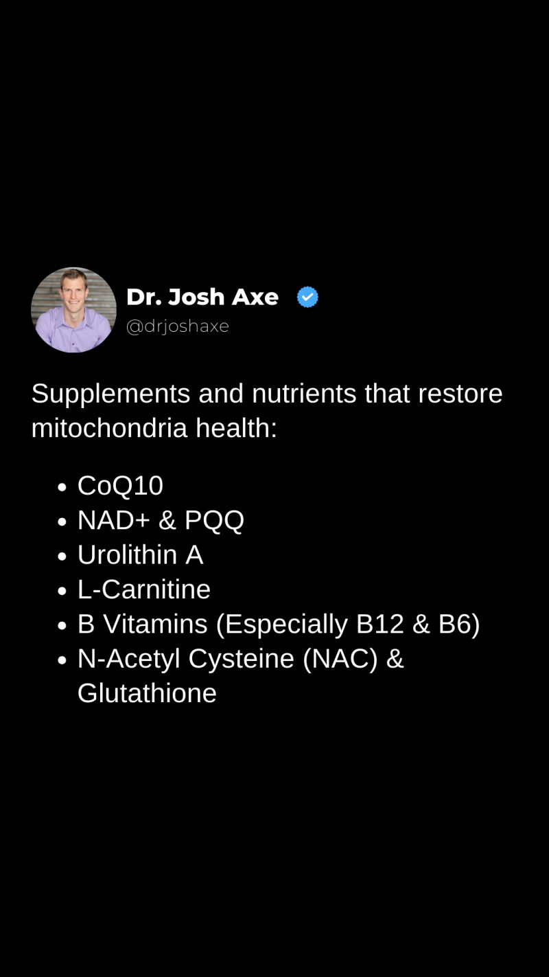 glutathione dr axe The Dr. Josh Show Boost Mitochondrial Health with These
