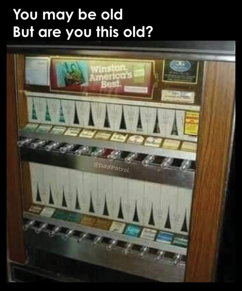 80's cigarette vending machine Photo of the day: 1980's - Cigarette machines |