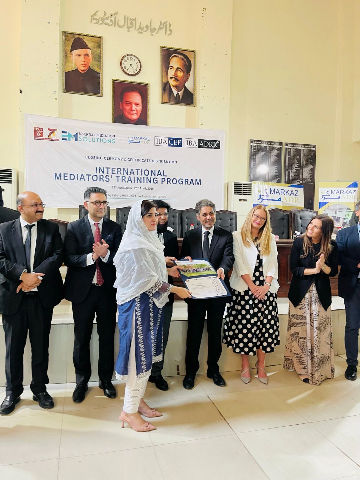 Closing ceremony of International Mediation Certification Training Closing ceremony of International Mediation Certification Training