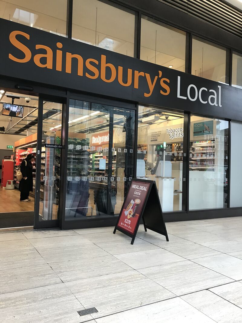sainsbury's tobacco Golden Virginia The Original 30g Pouch The Sainsbury's Local 'smart store'