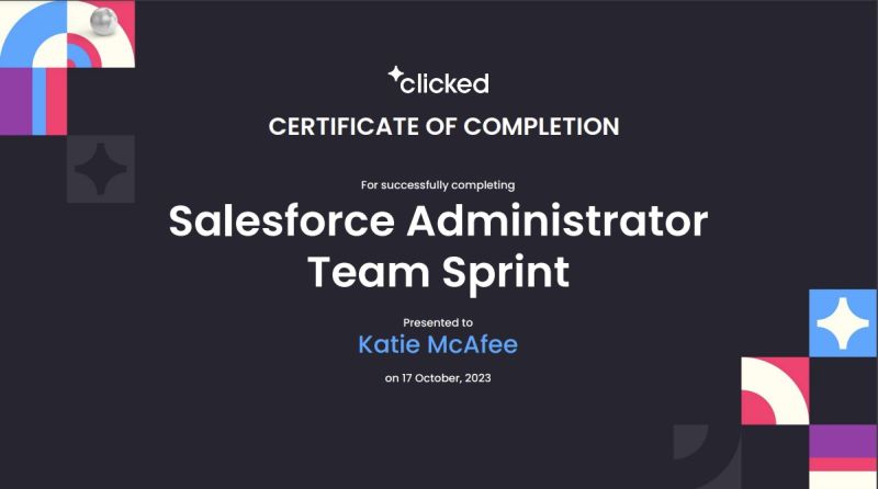 Earned Clicked Sprint certificate Katie McAfee ☁️💙☁️ posted on the Earned Clicked Sprint certificate Katie McAfee ☁️💙☁️ posted on the