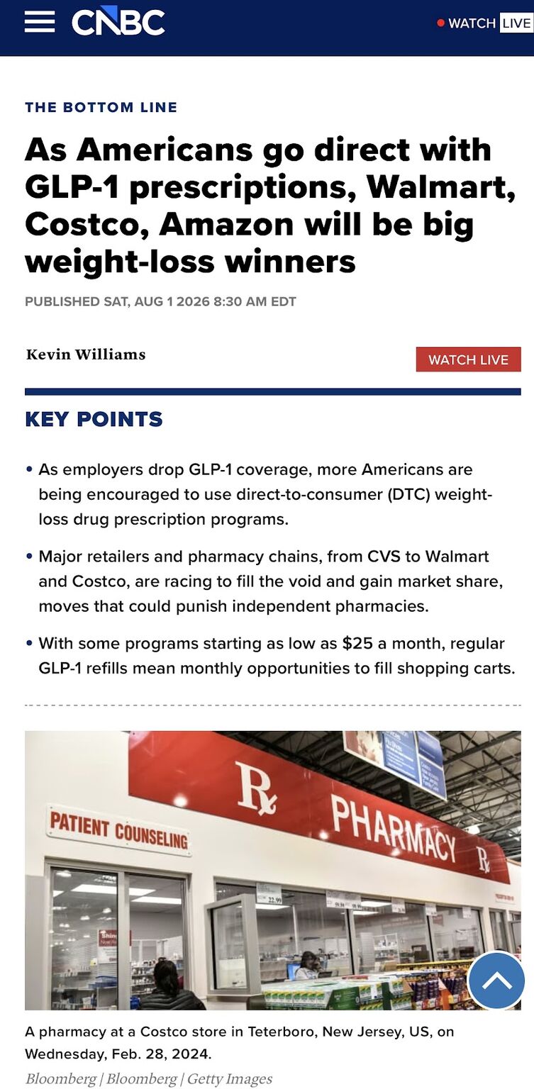 glp 1 at costco price partners with Novo Nordisk for half-price Wegovy, Ozempic drugs The next major GLP-1 winner