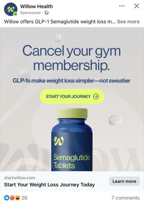 willow glp 1 tablet willow semaglutide tablet The GLP-1