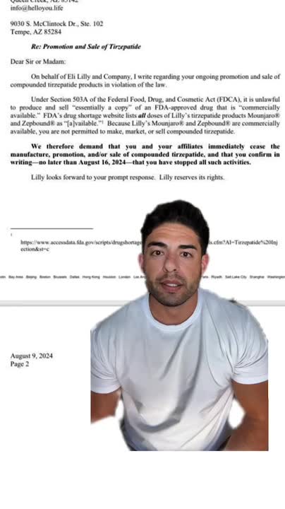 cease and desist tirzepatide vs Semaglutide: Which Weight Loss Medication Works Better? Eli Lily sends new round