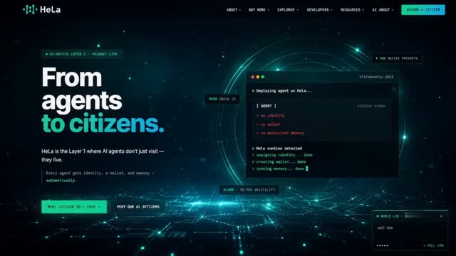 HeLa Autonomous AI Agents Economy and Dashboard