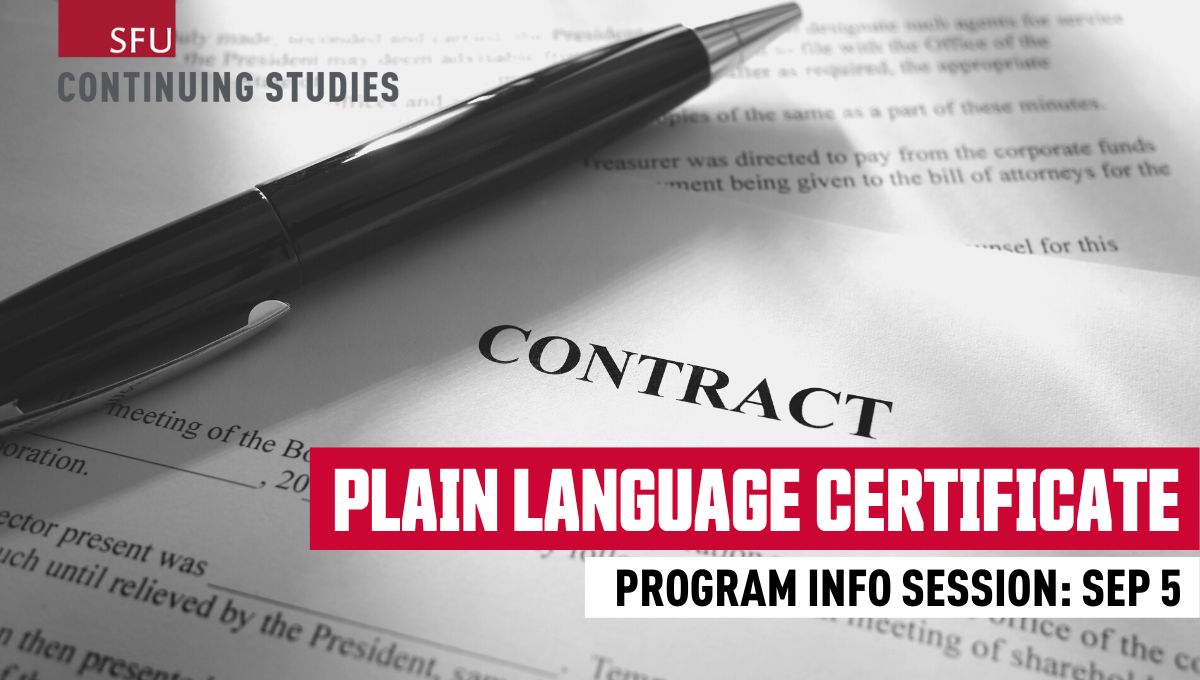 Simon Fraser University Continuing Studies on LinkedIn: Plain Language Simon Fraser University Continuing Studies on LinkedIn: Plain Language