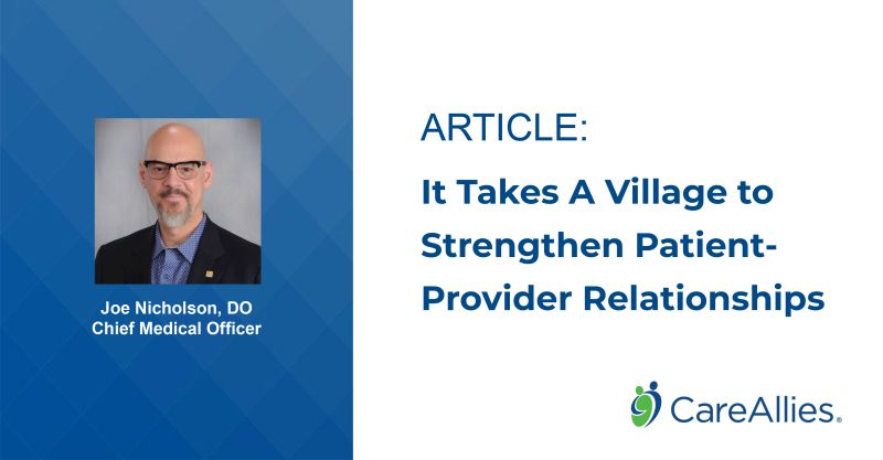 Strong patient provider relationships are key to identifying barriers Strong patient provider relationships are key to identifying barriers