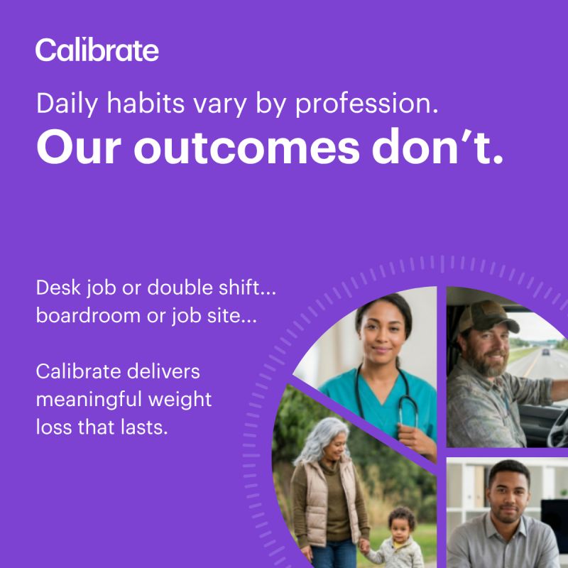 calibrate glp-1 Whatever your industry, Calibrate gives your employees sustained weight loss, and gives you control over GLP-1 spend