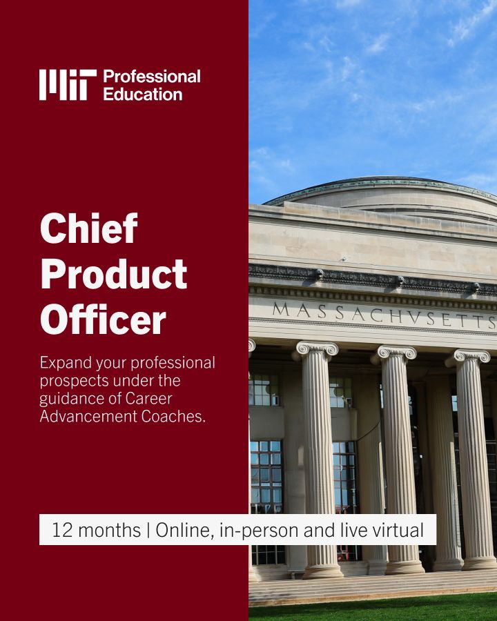MIT Professional Education Chief Product Officer Program on LinkedIn MIT Professional Education Chief Product Officer Program on LinkedIn
