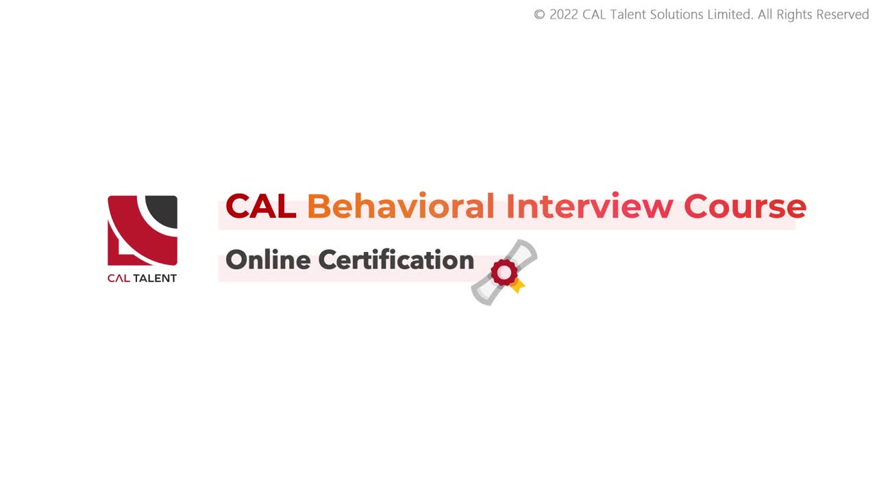 CAL Talent Solutions on LinkedIn: CAL Behavioral Interview Course CAL Talent Solutions on LinkedIn: CAL Behavioral Interview Course