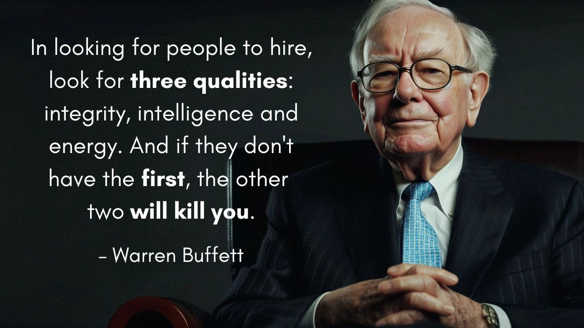 Warren Buffett #39 s advice on integrity Jeff Hurst CPA posted on the Warren Buffett #39 s advice on integrity Jeff Hurst CPA posted on the