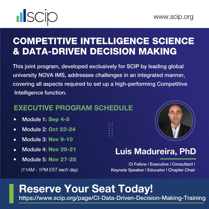 Luis Madureira Ph D CI Fellow CIP II CSIP on LinkedIn: #lastcall # Luis Madureira Ph D CI Fellow CIP II CSIP on LinkedIn: #lastcall #