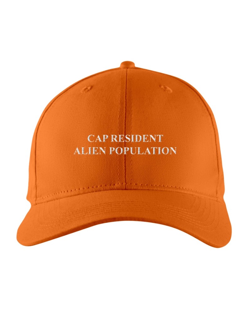 Cap resident alien population hat Embroidered Hat