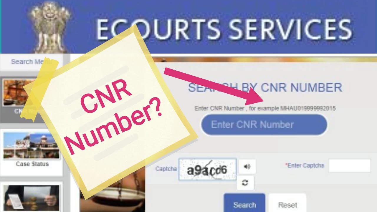 Procedure to track Court Cases online CNR number QR code Procedure to track Court Cases online CNR number QR code