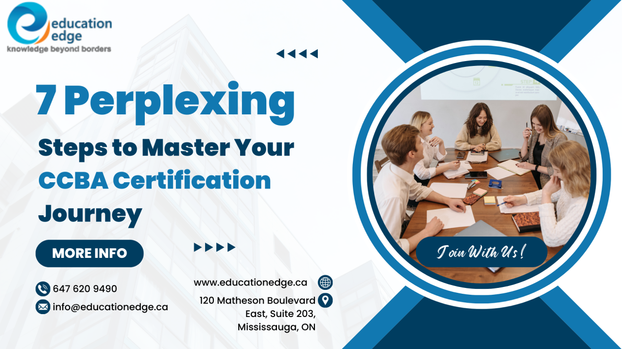 7 Perplexing Steps to Master Your CCBA Certification Journey 7 Perplexing Steps to Master Your CCBA Certification Journey