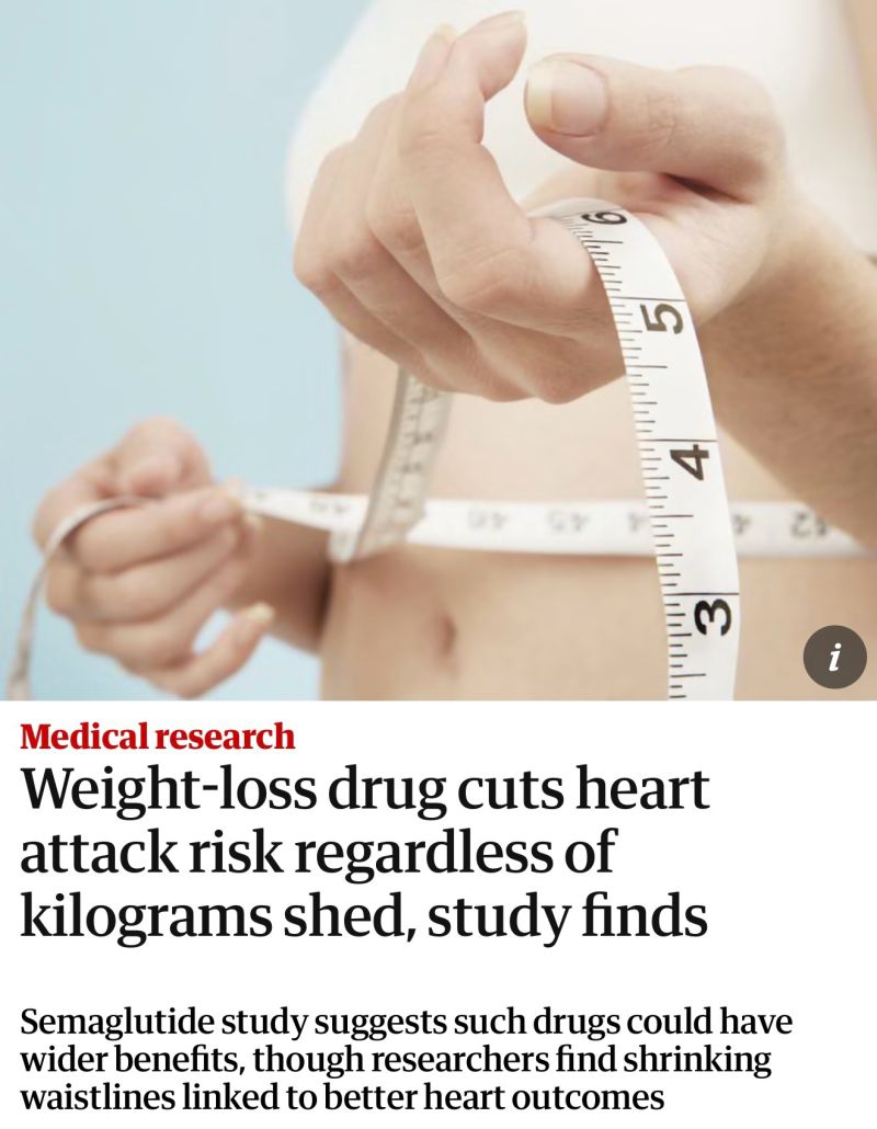 semaglutide lowers risk of heart issues regardless of weight loss Cuts Beyond Loss: Study Semaglutide helps heart regardless of